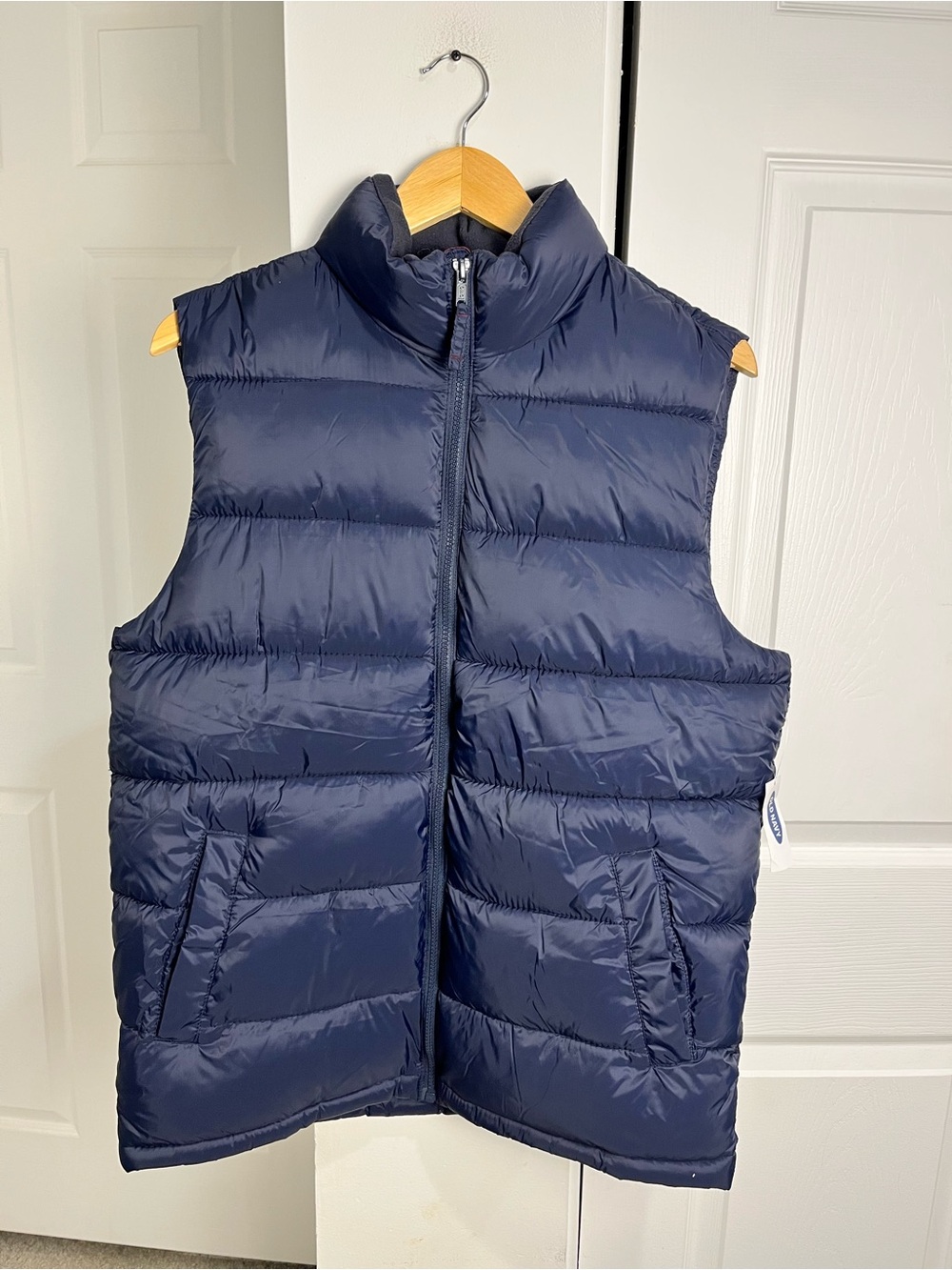 Old Navy Puffer Vest Navy Blue Men’s Medium NWT Classic